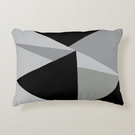 Farbiges Dreiecke-Muster Dekokissen