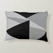 Farbiges Dreiecke-Muster Dekokissen (Rückseite)