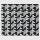 Farbiges Dreiecke-Muster Geschenkpapier (Flach)