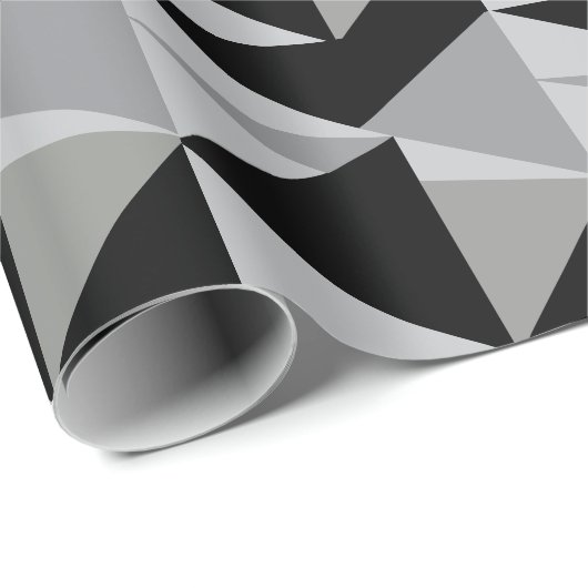 Farbiges Dreiecke-Muster Geschenkpapier (Rolleneckpunkt)