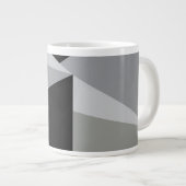 Farbiges Dreiecke-Muster Jumbo-Tasse (Vorderseite Rechts)