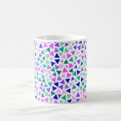 Farbiges Dreiecke-Muster Kaffeetasse (Mittel)
