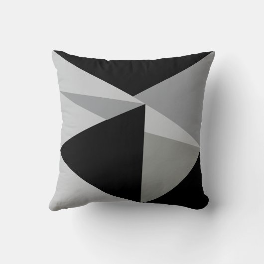 Farbiges Dreiecke-Muster Kissen (Rückseite)