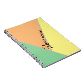 Farbiges Dreiecksmuster der 1970er Jahre | Moderne Notizblock (Rechte Seite)