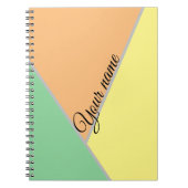 Farbiges Dreiecksmuster der 1970er Jahre | Moderne Notizblock (Vorderseite)