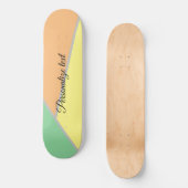 Farbiges Dreiecksmuster der 1970er Jahre | Moderne Skateboard (Vorderseite)