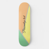 Farbiges Dreiecksmuster der 1970er Jahre | Moderne Skateboard (Vorderseite)
