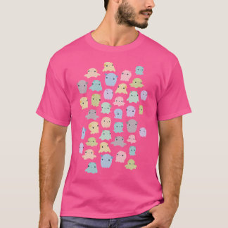 Farbiges Dumbo-Octopus-Muster T-Shirt