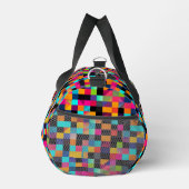 Farbiges, dynamisches geometrisches Muster Duffle Bag (Rechts)