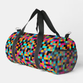 Farbiges, dynamisches geometrisches Muster Duffle Bag (Rechte Ecke)