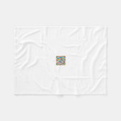 Farbiges, dynamisches geometrisches Muster Fleecedecke (Vorderseite (Horizontal))