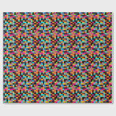 Farbiges, dynamisches geometrisches Muster Geschenkpapier (Flach)