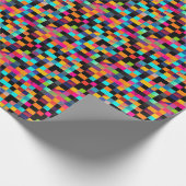 Farbiges, dynamisches geometrisches Muster Geschenkpapier (Ecke)