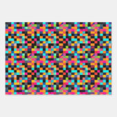 Farbiges, dynamisches geometrisches Muster Geschenkpapier Set (Vorderseite 3)