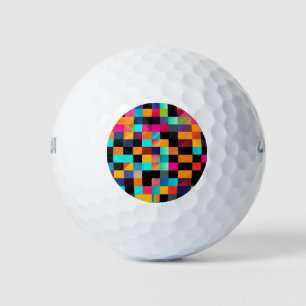 Farbiges, dynamisches geometrisches Muster Golfball