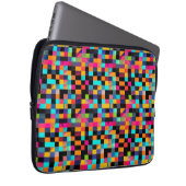 Farbiges, dynamisches geometrisches Muster Laptopschutzhülle (Vorne Rechts)