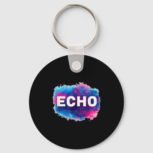 Farbiges Echo Look Schlüsselanhänger (Vorderseite)