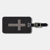 Farbiges Edelstein-Kreuz Gepäckanhänger (Vorderseite horizontal)