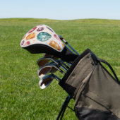 Farbiges Edelsteinmuster (1) Golf Headcover (In SItu)
