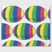 Farbiges Ei Geschenkpapier (Flach)