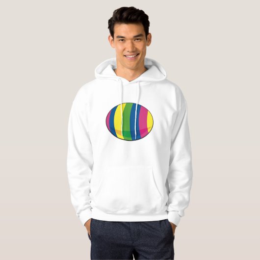 Farbiges Ei Hoodie (Vorne ganz)