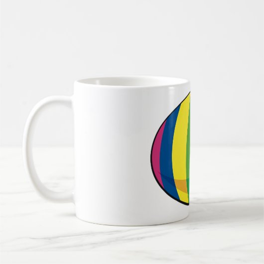 Farbiges Ei Kaffeetasse (Links)