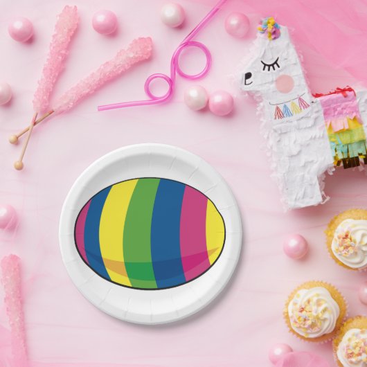 Farbiges Ei Pappteller (Party)