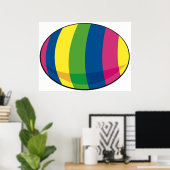 Farbiges Ei Poster (Heimbüro)