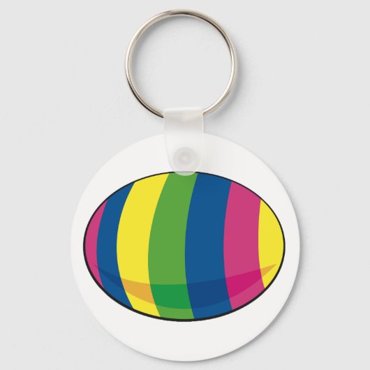 Farbiges Ei Schlüsselanhänger (Vorderseite)