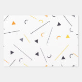 Farbiges, einfaches, trendiges, geometrisches Stad Geschenkpapier Set (Vorderseite 3)