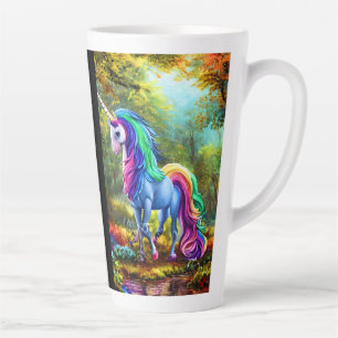 Farbiges Einhornpferd im Wald-46567 Milchtasse
