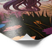 Farbiges Einhornpuzzle Fotodruck (Ecke)