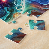 Farbiges Einhornpuzzle Puzzle (Seite)