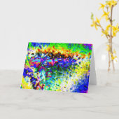 Farbiges Eis Karte (Gelbe Blume)