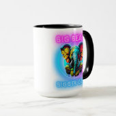 Farbiges Elefantengesicht Tasse (VorderseiteRechts)