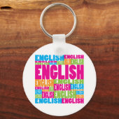 farbiges Englisch Schlüsselanhänger (Vorderseite)