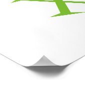 Farbiges englisches Alphabet-Poster für Kinder Poster (Ecke)