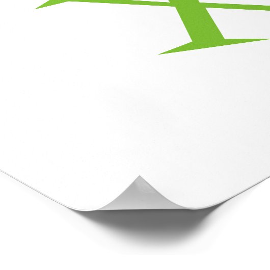 Farbiges englisches Alphabet-Poster für Kinder Poster (Ecke)