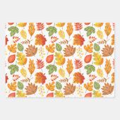 Farbiges Erntedank Set von 3 Geschenkpapier Set (Vorderseite)