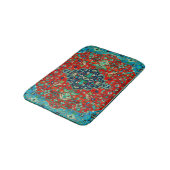 Farbiges Ethnic-Rug-Design Badematte (Schrägansicht)
