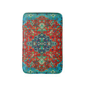 Farbiges Ethnic-Rug-Design Badematte (Vorderseite Vertikal)