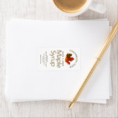 Farbiges Etikett für Ahornblättersirup Adressaufkleber (Insitu)