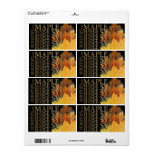 Farbiges Etikett für Ahornleder (Vorne)