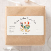 Farbiges Etikett für Hühnereier (Insitu)