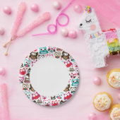 Farbiges Eukalypt Pappteller (Party)