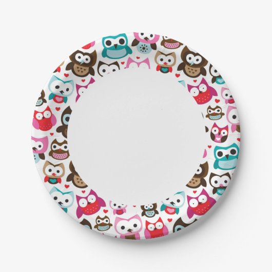 Farbiges Eukalypt Pappteller (Vorderseite)