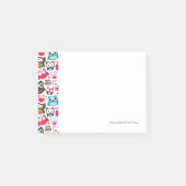 Farbiges Eukalypt Post-it Klebezettel (Vorderseite)