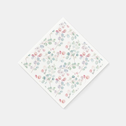 Farbiges Eukalyptus-Folipapier Serviette (Ecke)