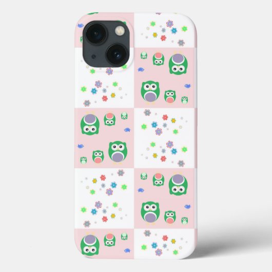 Farbiges Eukalyptusmuster für Kinder Case-Mate iPhone Hülle (Rückseite)