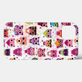 Farbiges Eule-Muster für Kinder 2 Case-Mate iPhone Hülle (Rückseite (Horizontal))